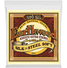 Resim AyrStore Earthwood Ipek Ve Çelik Yumuşak Akustik Gitar Telleri, 80/20 Bronz, Ölçü 11-52 