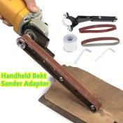 Resim 6 adet Açı Taşlama Makinesi Modifiye Aksesuarları, Kayış Zımpara Modifiye Braketi, Açı Taşlama Makinesi Modifiye Kayış Zımpara, Ahşap İşleme Zımpara Makinesi, 100/115, 125 Açı Taşlama Makinesi için Uygun, Metal Pas Giderme 