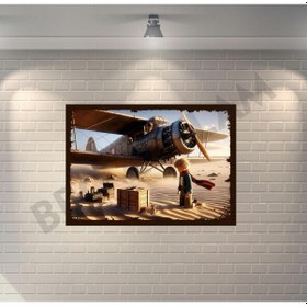 Resim Küçük Prens Retro Ahşap Poster 