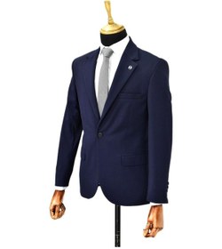 Resim Erkek Lacivert Tek Spor Ceket Çift Yırtmaçlı Bgl-st03974 Lacivert 