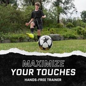 Resim SKLZ Star-Kick Eller Serbest Ayarlanabilir Solo Futbol Antrenörü - 3, 4 ve 5 Numaralı Toplara Uygun 