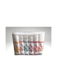 Resim Özdilek Rose Garden 6'lı Çantalı Nakışlı Havlu Beyaz 