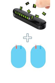 Resim Fresh Moon Araba Park Numaratörü Ve 2 Adet Buğu Önleyici Film Seti Otomobil Numaratör Yağmur Kaydırma Filmi 