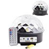 Resim MagicVoice USB ve Bluetooth Bağlantılı Yarım Küre Müzikli Disko Topu 