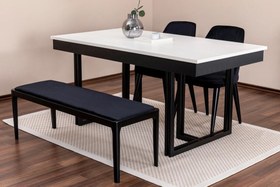 Resim LİNE BENCH, SİYAH 