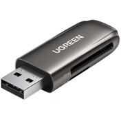 Resim USB 3.0 Micro SD ve SD Eş Zamanlı 2 Kart Okuma Yazma Yapabilen Kart Okuyucu Ugreen