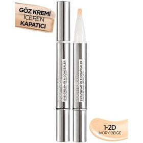 Resim Loreal Paris True Match Göz Kremi İçeren Kapatıcı 2si 1 Arada İvory Beige 1-2D 