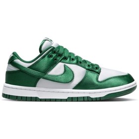 Resim Nike Dunk Low Michigan State Satin (Women's) Kadın Spor Ayakkabı DX59311 100 