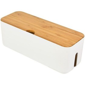 Resim Vkemall Priz Yaratıcı Asb Alev Malzeme Tel Saklama Kutusu Soket Güç Koruma Kutusu 