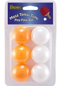 Resim Brons Masa Tenisi (Ping Pong) Topu 6'lı 
