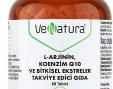 Resim Venatura L-Arjinin, Koenzim Q10 ve Bitkisel Ekstreler 60 Tablet 
