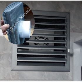 Resim Aspiratörlü, Fanlı Banyo Havalandırma Menfezi 