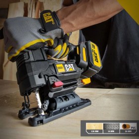 Resim Cat DX51BC 18VOLT 2.0AH Li-Ion Tek Akülü Profesyonel Kömürsüz Dekupaj Testere 