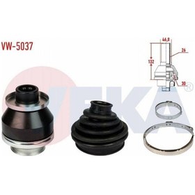 Resim Volkswagen Transporter Aks Kafası Sol Ön İç 7h0498103c 