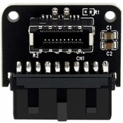 Resim Ph73A Usb 3.0 Tip-E 90° Anakart Adaptörü Tip-C Bağlantı Noktası 