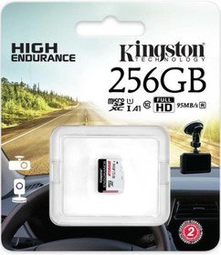 Resim Kingston SDCE 256 GB MicroSDXC Endurance 95R-45W C10 A1 Hafıza Kartı 