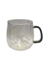 Resim Periboia Çift Cidarlı Cam Kupa Gri Renk Çok Renkli 