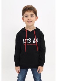 Resim Toontoy Erkek Çocuk Baskılı Sweatshirt Siyah 