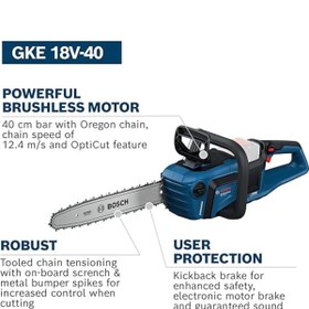 Resim Genel Markalar Home & Garden GKE 18V-40 Solo, Aküsüz 