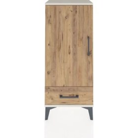 Resim Arges Komodin 3 Raflı Tek Çekmeceli Tek Kapaklı 44X30X106 Aytaşı-Çam 