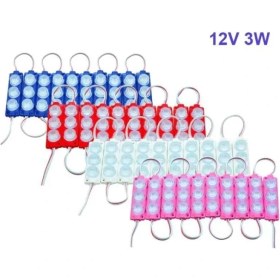 Resim Tawitec Mercek LED 3 Watt - 12 Volt – Direk Güçlü Işık - Kendinden Yapışkanlı - 10 Adet 