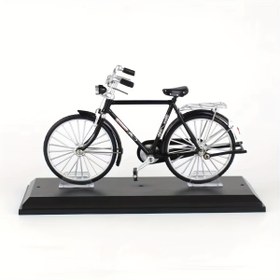Resim 1:10 ölçekli alaşım simülasyonlu mini bisiklet modeli süsü. Dekoratif alaşımlı retro bisiklet koleksiyonu. Elektriksiz. Manuel kurulum ve sökme için uygun. Noel hediyesi. Masaüstü dekorasyonu. Hediye. Ev dekorasyonu., Şükran Günü için mükemmel 