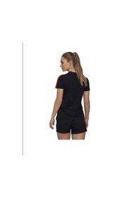 Resim Adidas Hu0329 Tiro Essentials Kadın Tişört Siyah Turuncu 