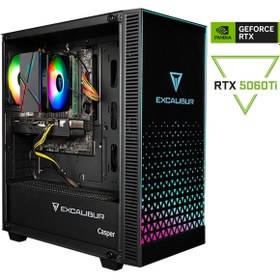 Resim CASPER Excalibur E65L.144F-BFT0X-0HD Intel Core i5-14400F 16GB RAM 1TB SSD RTX 5060TI Freedos 