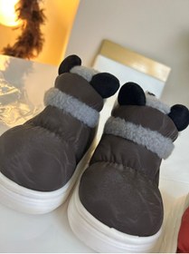 Resim PERA ÖRGÜ SANATI Mickey kreş ayakkabısı panduf 