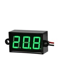Resim 0.56 inç 3.5-30V 2 Kablolu DC Yeşil Voltmetre 