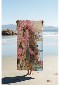 Resim Dijital Baskı Plaj Deniz Havlusu Modern Desenli Peştamal Hvl0029 Renkli 