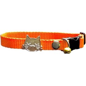 Resim Mıt Kedi Boyun Tasması Figürlü Turuncu 