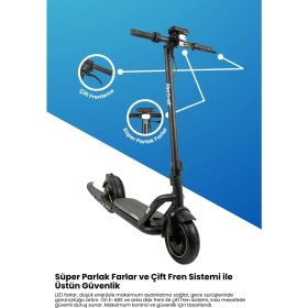 Resim Electroll N85 Elektrikli Scooter | Yenilikçi Teknoloji, Zarif Tasarım, Üstün Konfor, Güvenli Sürüş 
