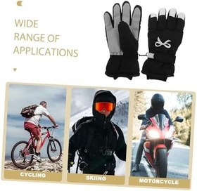 Resim Cabilock 1 Çift Kadın Su Geçirmez Kayak Eldivenleri Rüzgar Geçirmez Termal Yalıtımlı Kar Eldivenleri Snowboard Ve Açık Hava Etkinlikleri Için İdeal 