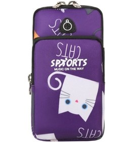 Resim Açık Hava Sporları Kol Paketi Çok Fonksiyonlu Fitness Ekipmanları Su Geçirmez Mor Küçük Boy Kadın Bel Çantası 573160 Mor Mor 