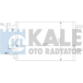 Resim KALE 391100 Klima Radyatoru (OPEL: ASTRA J - CHEVROLET: CRUZE 2009-- 1.6-1.8) 13267648 (WM481511) 