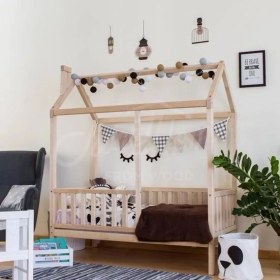 Resim Köşk Mobilya Montessori Yatak Çocuk Yatak Ahşap Yatak 90X190 