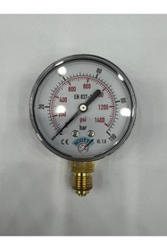 Resim SCOTT Ø 40 mm Kuru Tip Manometre 1/8'' Alttan Bağlantılı 304 Inox Pirinç Mekanizma ( 0.....100Bar ) 