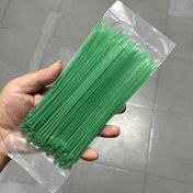 Resim 100 adet Yeşil Fermuar Bağları, Seçim Yapmak İçin 15/10cm, Çekiş Gücü Fermuar Bağları, Kendinden Kilitleme Plastik Fermuar Bağları, Dış Mekan Bahçeciliği ve İç Mekan Kullanımı İçin 