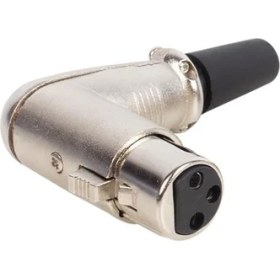 Resim Fiş Dişi 90 Derece L Tip Xlr Jack Fiş 