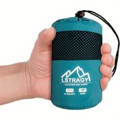 Resim Ultrahafif (sadece 280g) iki yönlü fermuarlı, ince uyku tulumu astarı, Hostel ve sırt çantası için ideal seyahat uyku torbası, Yürüyüş aksesuarları, 220 x 90cm 