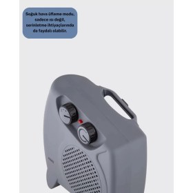 Resim SHC4200 Güvenli Elektrikli Fanlı Isıtıcı Termostatlı Hızlı Isıtma 