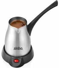 Resim ÇELİK ELEKTRİKLİ CEZVE TÜRK KAHVE MAKİNESİ - 5FİNCAN=400ML KABLOSUZ KULLANIM- 360°DÖNER 700W SCM-2957 (5264) 