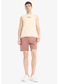 Resim DeFacto Beli Bağcıklı Cepli Basic Düz Şort E2616AX25SMBN307 