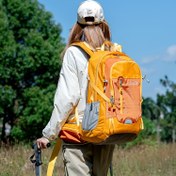 Resim 40L Büyük Kapasiteli Hiking Sırt Çantası, Outdoor Dağcılık Seyahat Çantası, Kamp ve Günlük Kullanım Erkekler İçin Nylon Malzeme Dayanıklı, Çok Renk Seçeneği, Kadınlar ve Erkeklere Uygun İdeal Hediye 