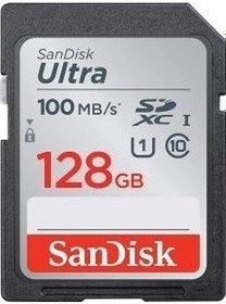 Resim Sandisk Ultra SD UHS-I (128GB, SDSDUNR-128G) 