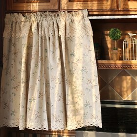 Resim 1 adet İskandinav Tarzı Küçük Çim Çiçeği Dekoratif Perde Çubuğu Cep Perde Oturma Odası Ofis Ev Dekoru için 