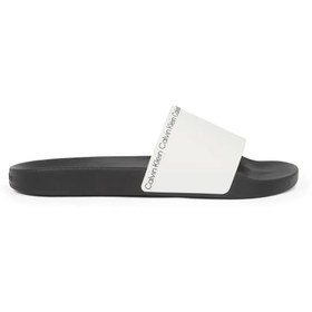 Resim Calvin Klein POOL SLIDE RUBBER Beyaz Erkek Terlik 