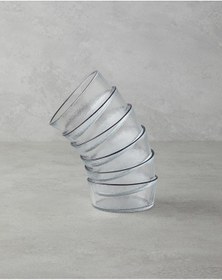 Resim English Home Luxe Cam 6'lı Çerezlik 9 Cm Şeffaf Şeffaf 