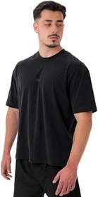 Resim MuscleCloth Basic Oversize T-Shirt Siyah 